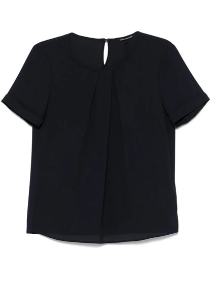 Pleat-Detail Blouse