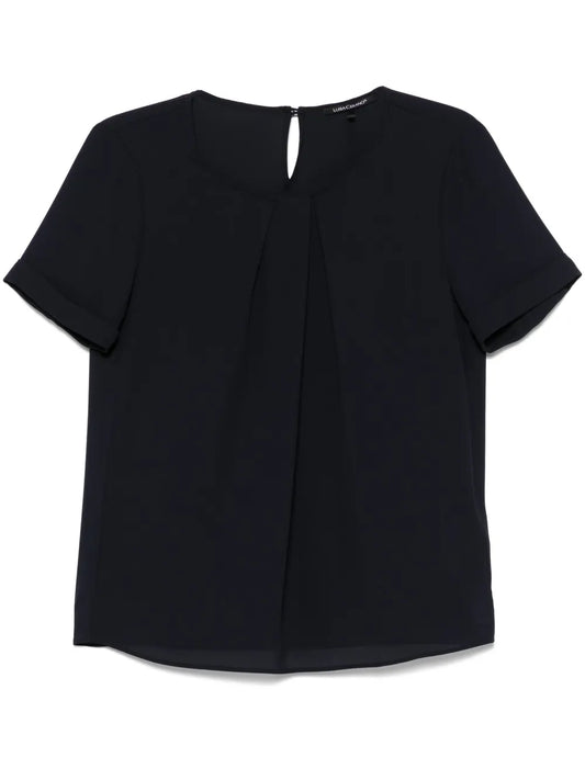 Pleat-Detail Blouse