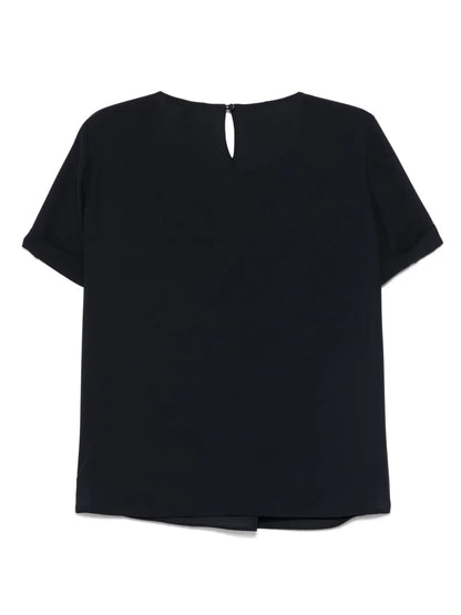 Pleat-Detail Blouse