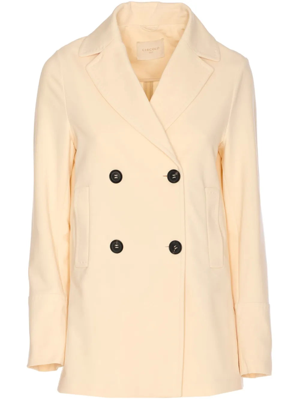 Stretch-Cotton Double-Breasted Coat