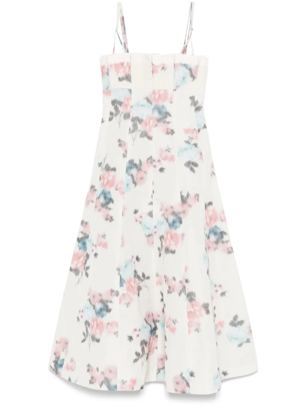 Ruched Taffeta Maxi Dress
