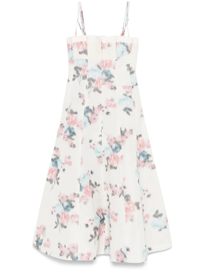 Ruched Taffeta Maxi Dress