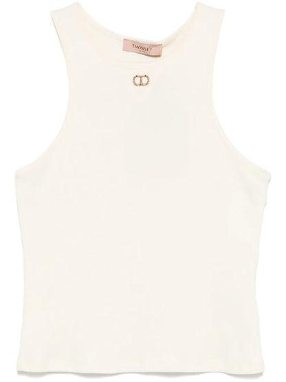 Oval T Fine-Ribbed Tank Top