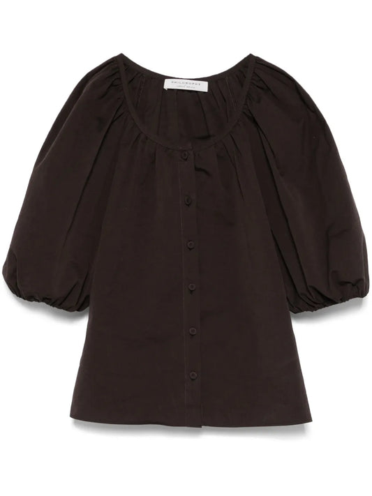 Puffed-Sleeves Shirt
