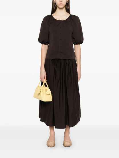 Puffed-Sleeves Shirt