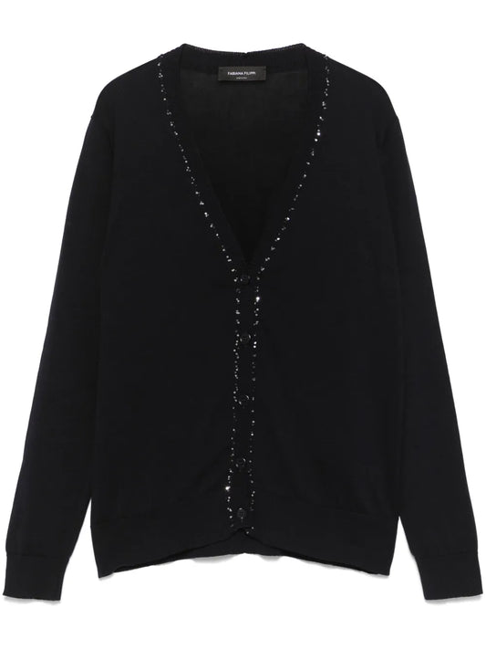 Sequin-Embellished Cardigan