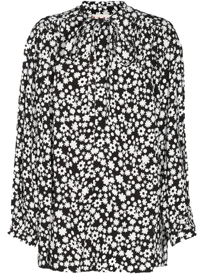 Floral-Print Blouse