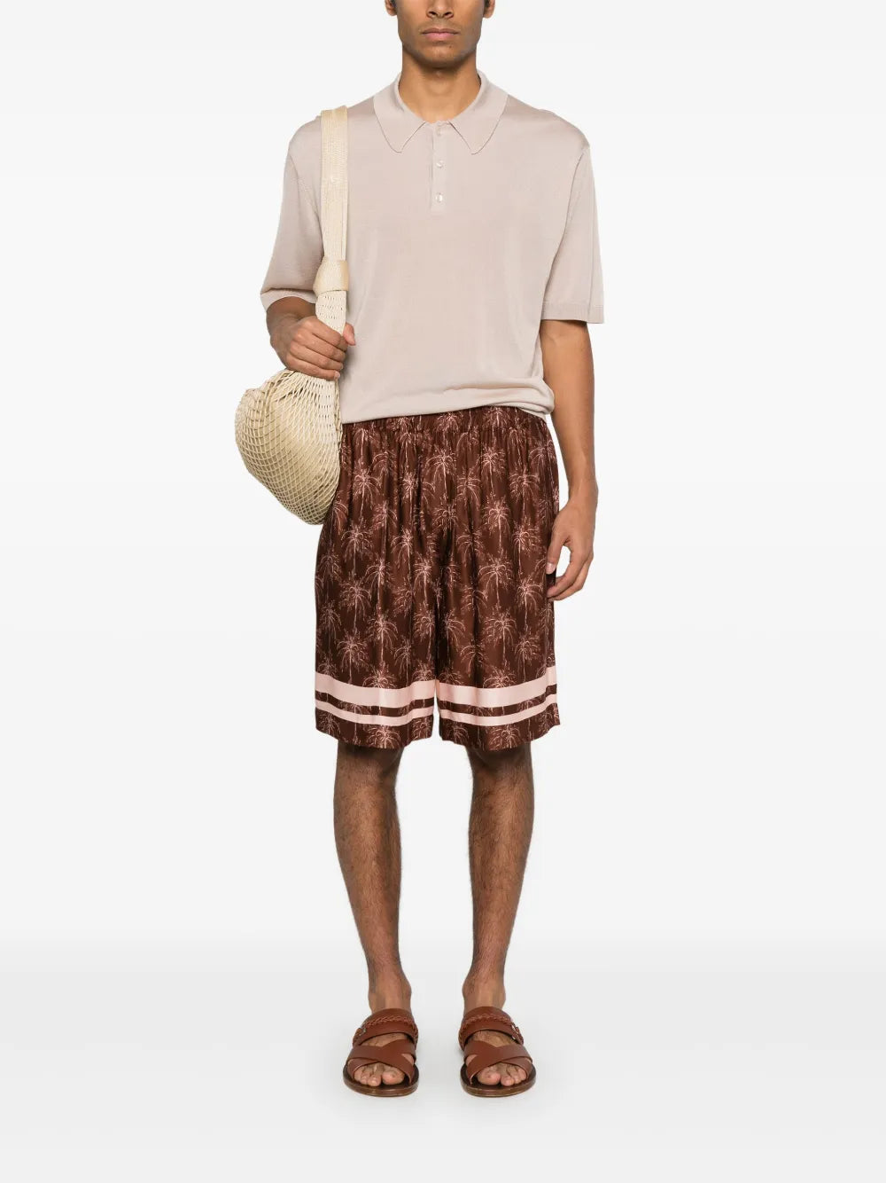 Palm Tree-Print Shorts