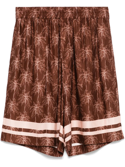 Palm Tree-Print Shorts