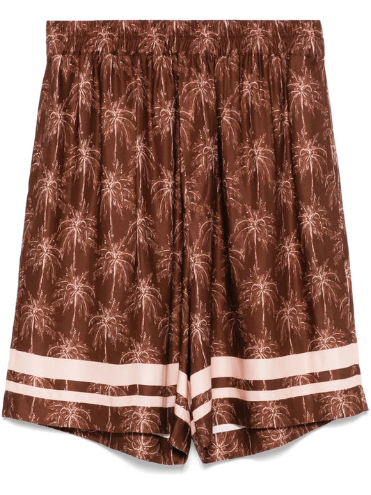 Palm Tree-Print Shorts