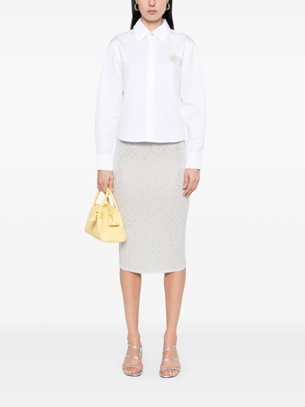 Crystal-Monogram Skirt