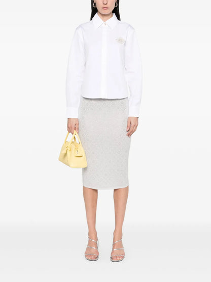 Crystal-Monogram Skirt