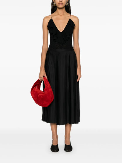 Pleated Midi Skirt