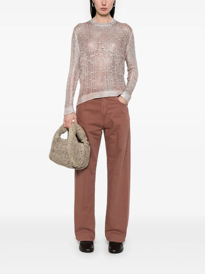 Foil-Print Sweater