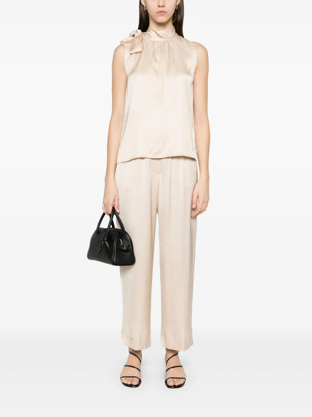 Tied-Neck Blouse
