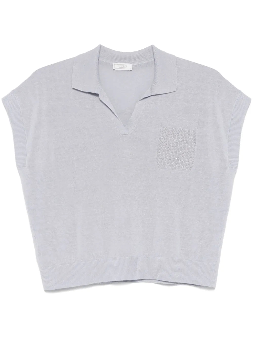 Chain Link Detailed Polo Top