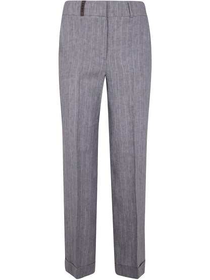 Pinstriped Trousers