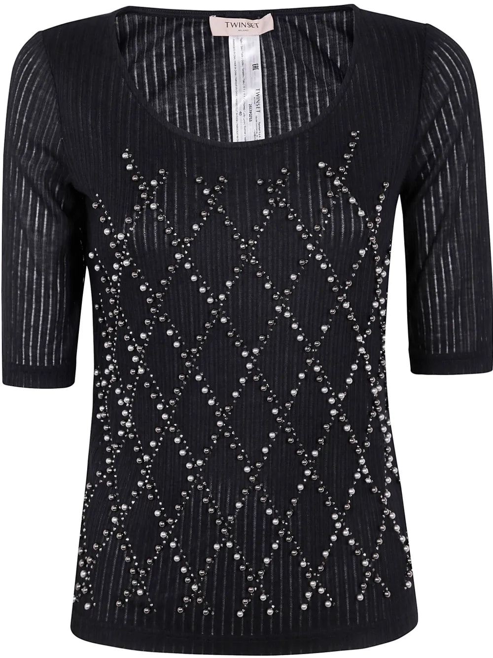 Bead-Embellished T-Shirt