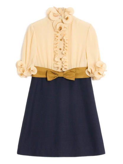 Crepe De Chine Mini Dress