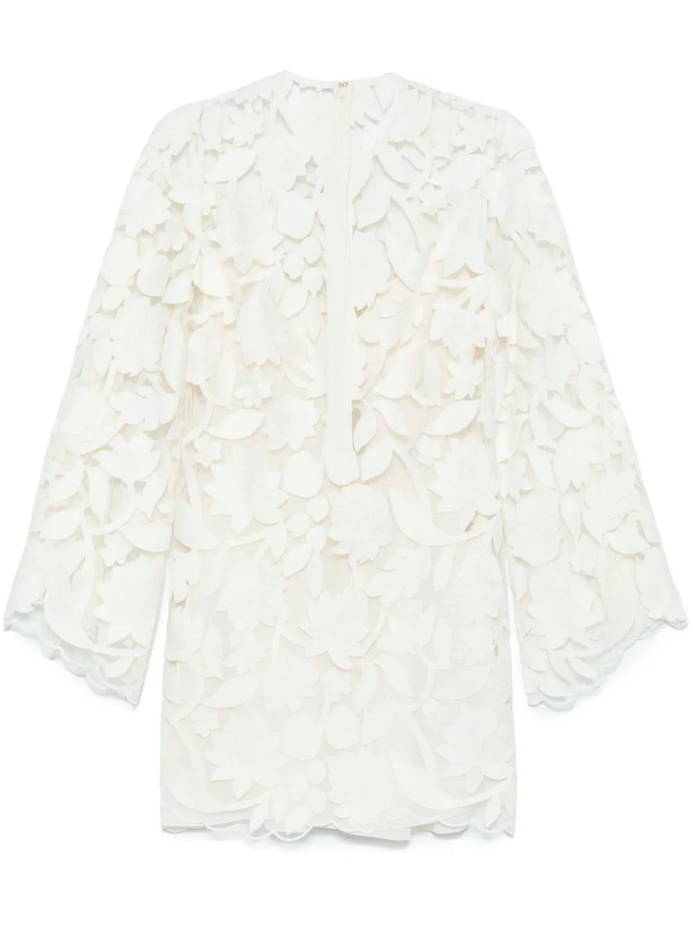 Embroidered Tulle Mini Dress