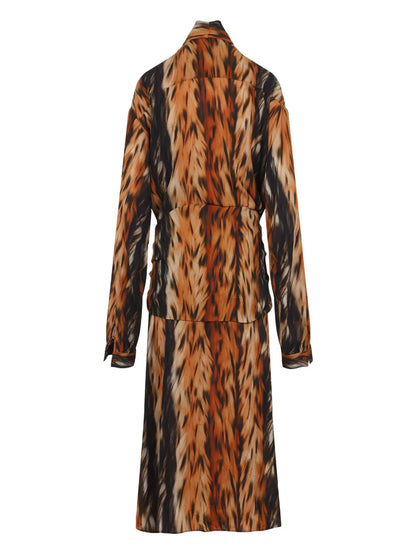 Knotted Midi Dress
