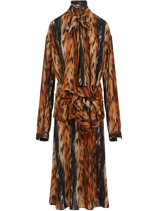 Knotted Midi Dress