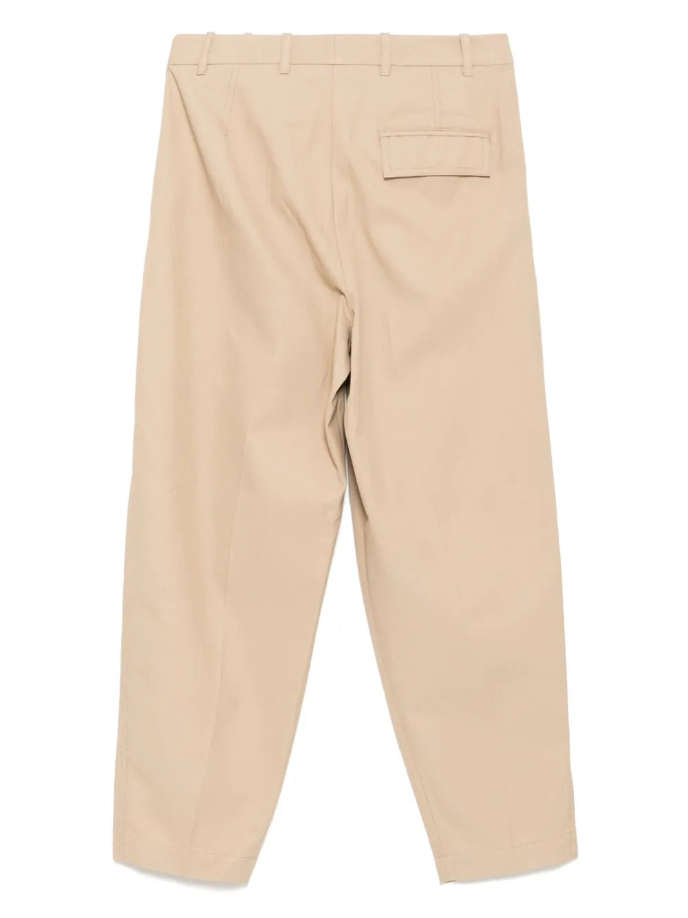 Single-Pleated Tapered Trousers