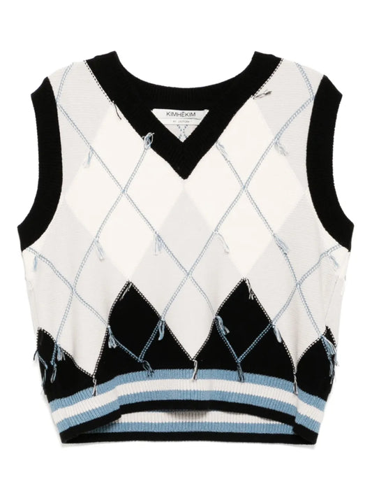 Argyle Reversed Vest