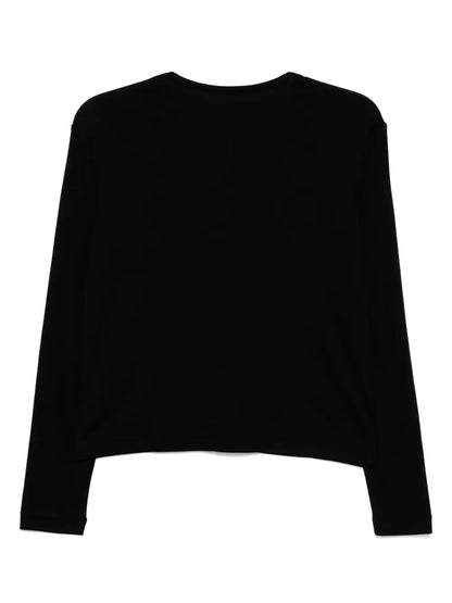 Gauze Double Placket Top