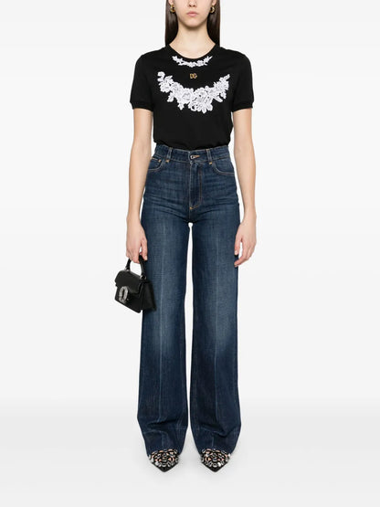 Lace-Detailed T-Shirt