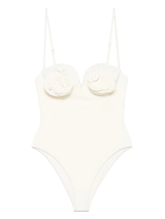3D Flower Bustier Swimsuit