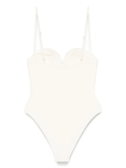 3D Flower Bustier Swimsuit