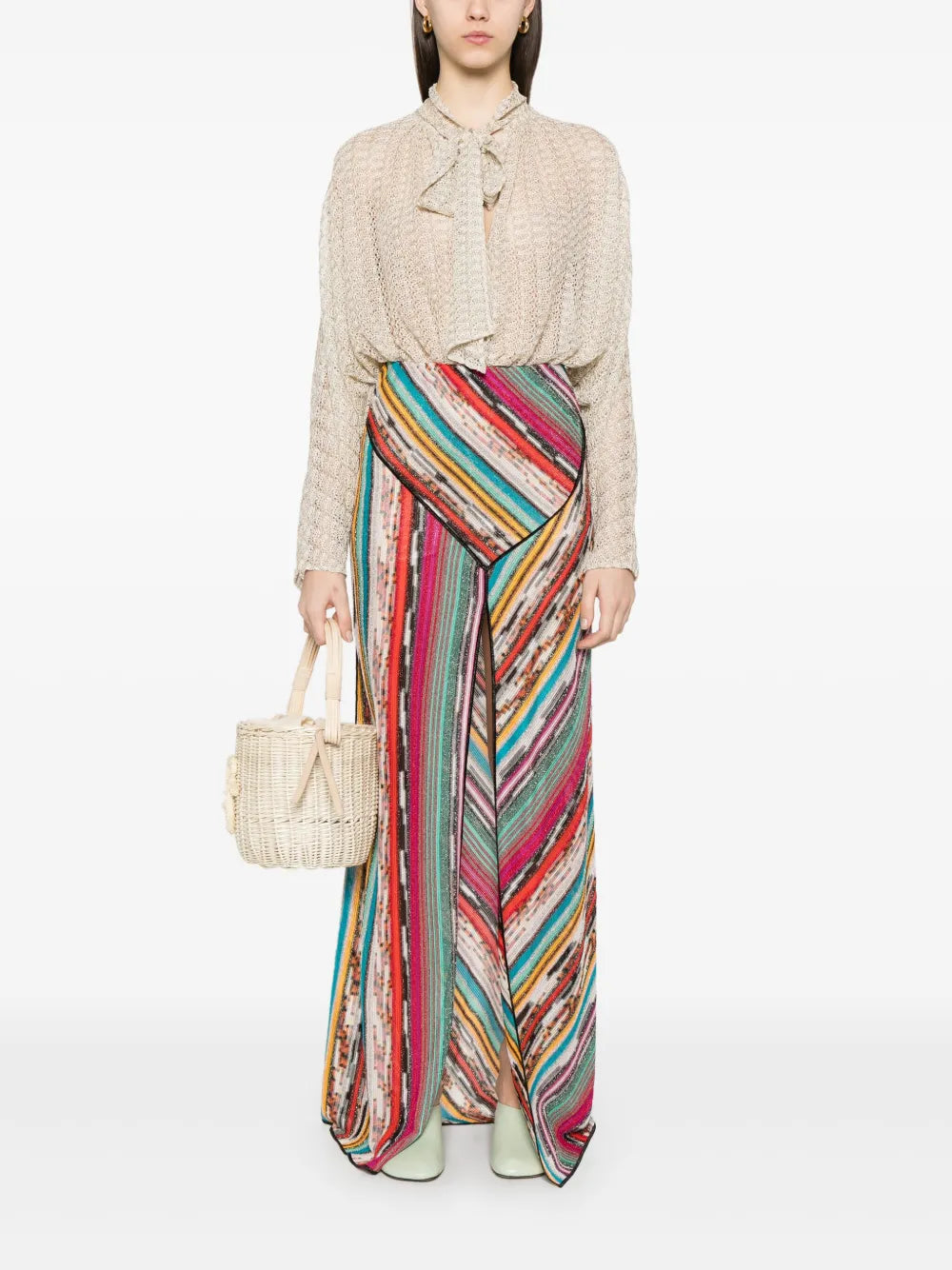 Striped Maxi Skirt