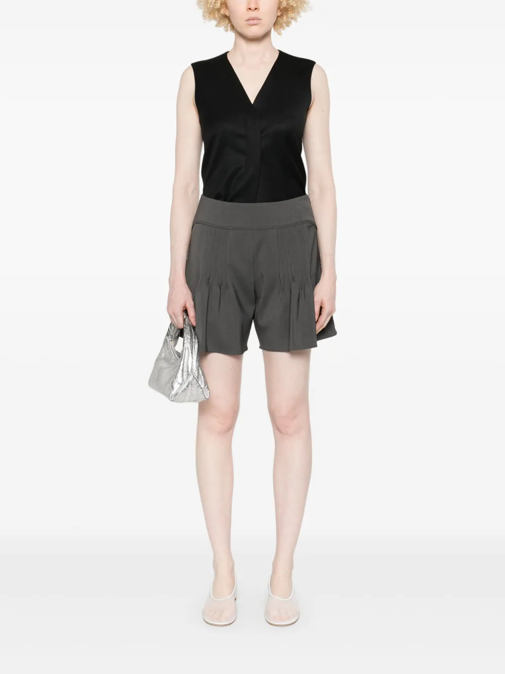 Pleated Shorts
