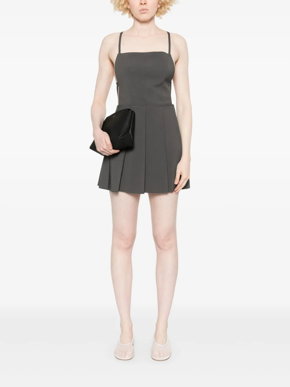 Pleated Mini Dress