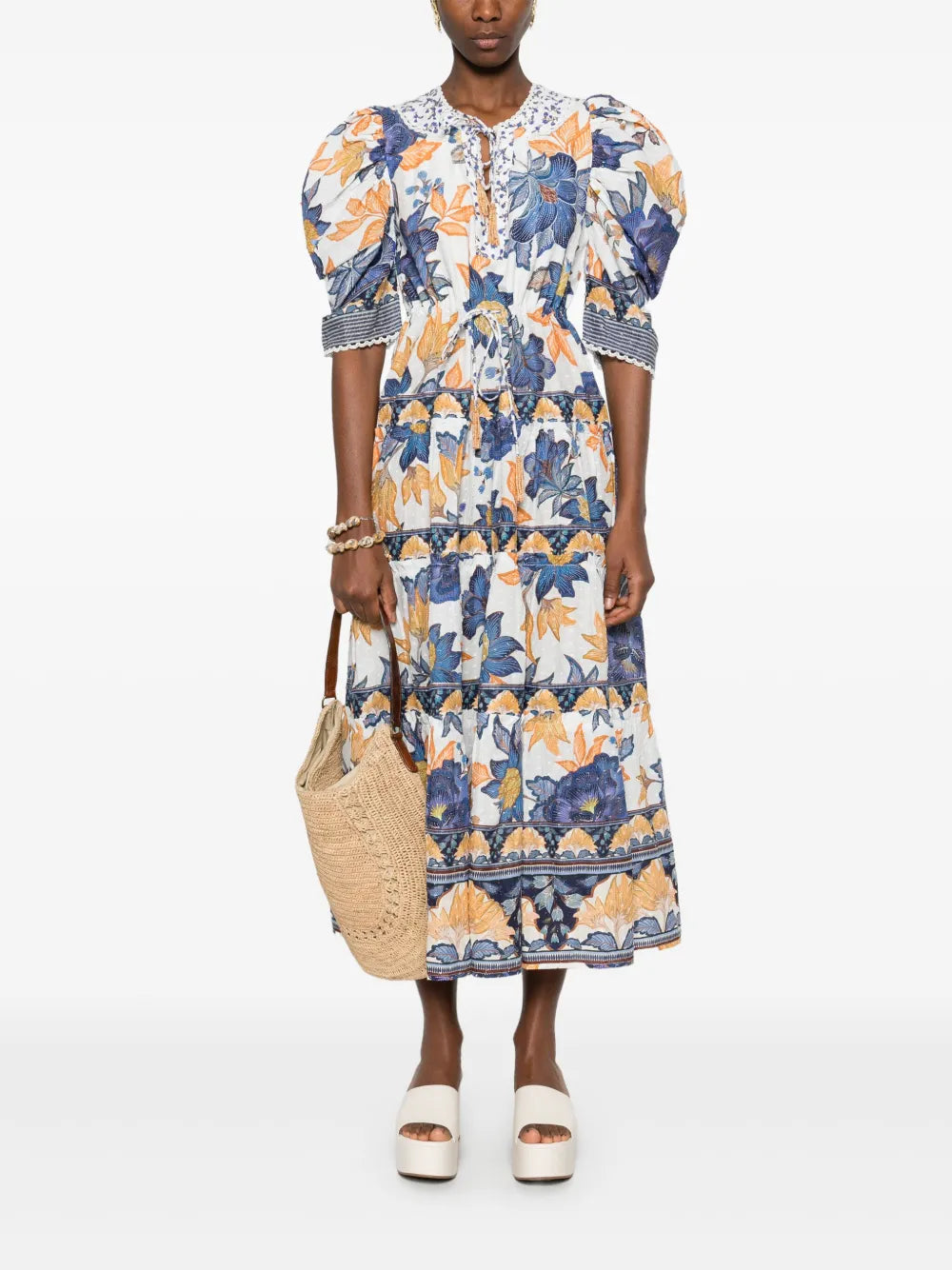 Summer Flowers-Print Maxi Dress