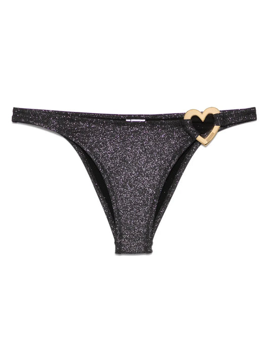 Glitter Metal-Heart Bikini Bottoms