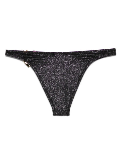 Glitter Metal-Heart Bikini Bottoms