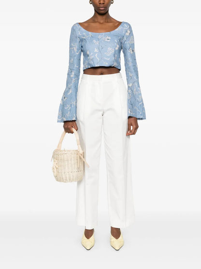 Linen Crop Top
