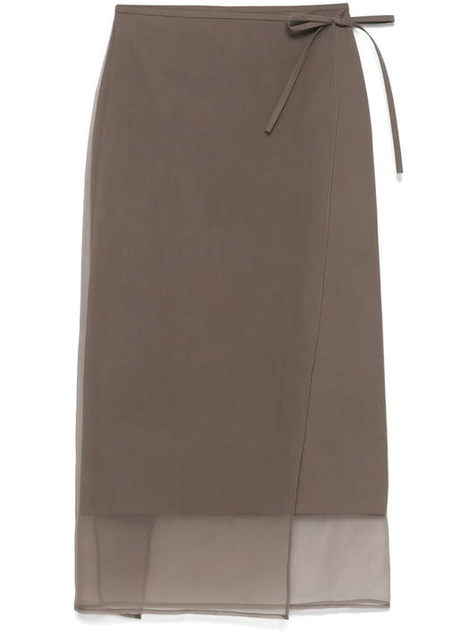 Wrap Midi Skirt