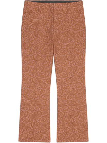 Patterned-Jacquard Trousers