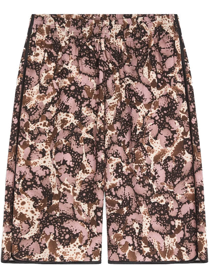 Abstract-Print Shorts