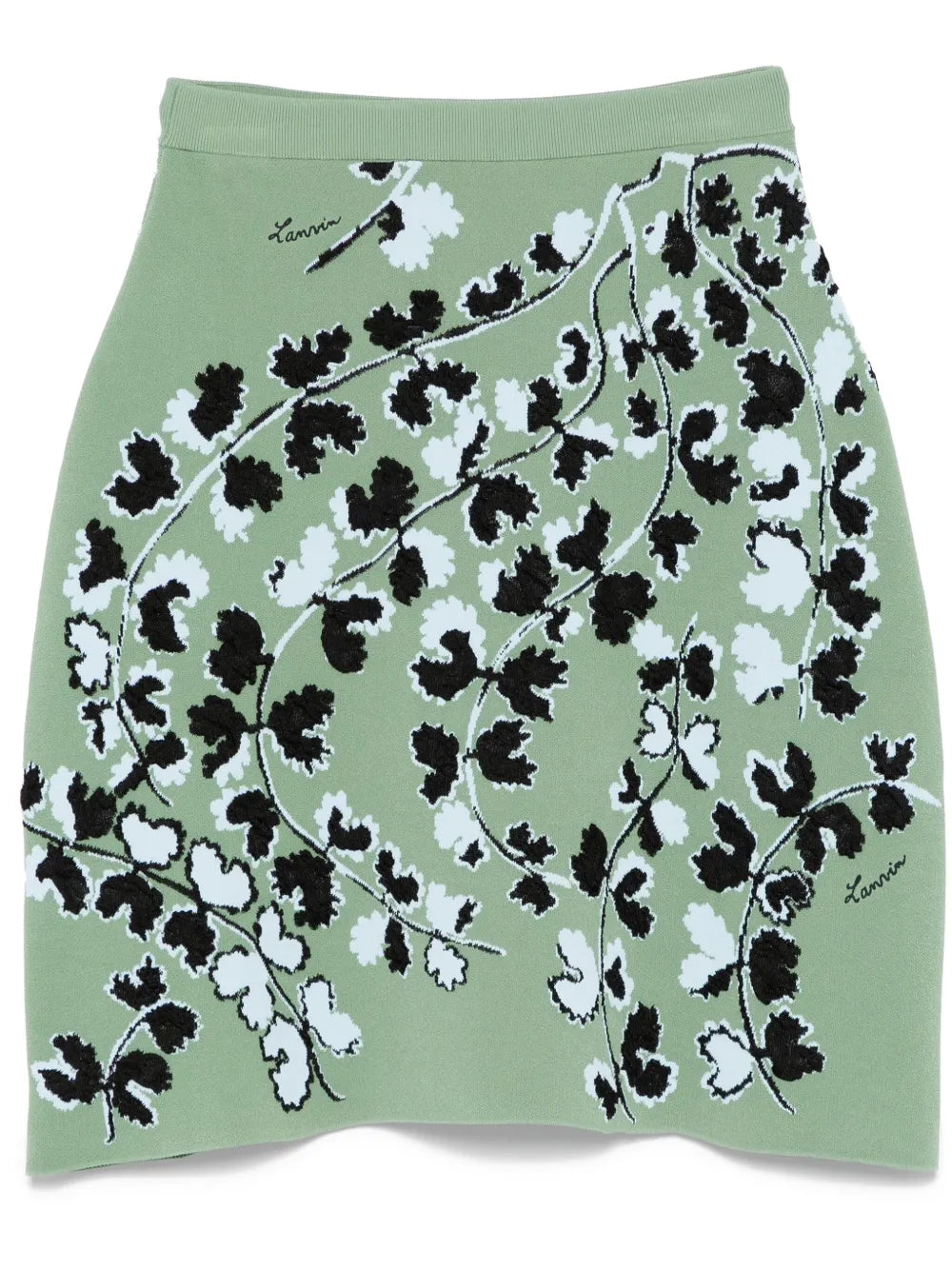 Floral-Jacquard Mini Skirt