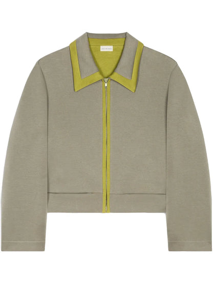 Contrast-Trim Jacket