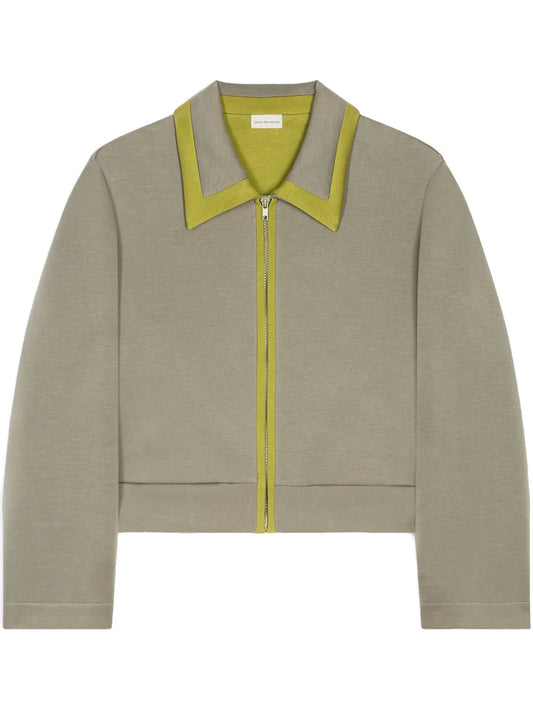 Contrast-Trim Jacket