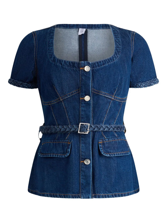 Denim Fitted Jacket