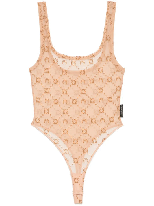 Mesh Flocked Bodysuit