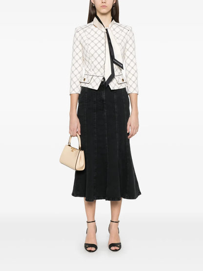 Printed Crepe Jacket