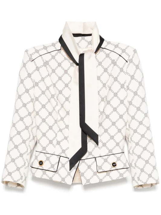 Printed Crepe Jacket