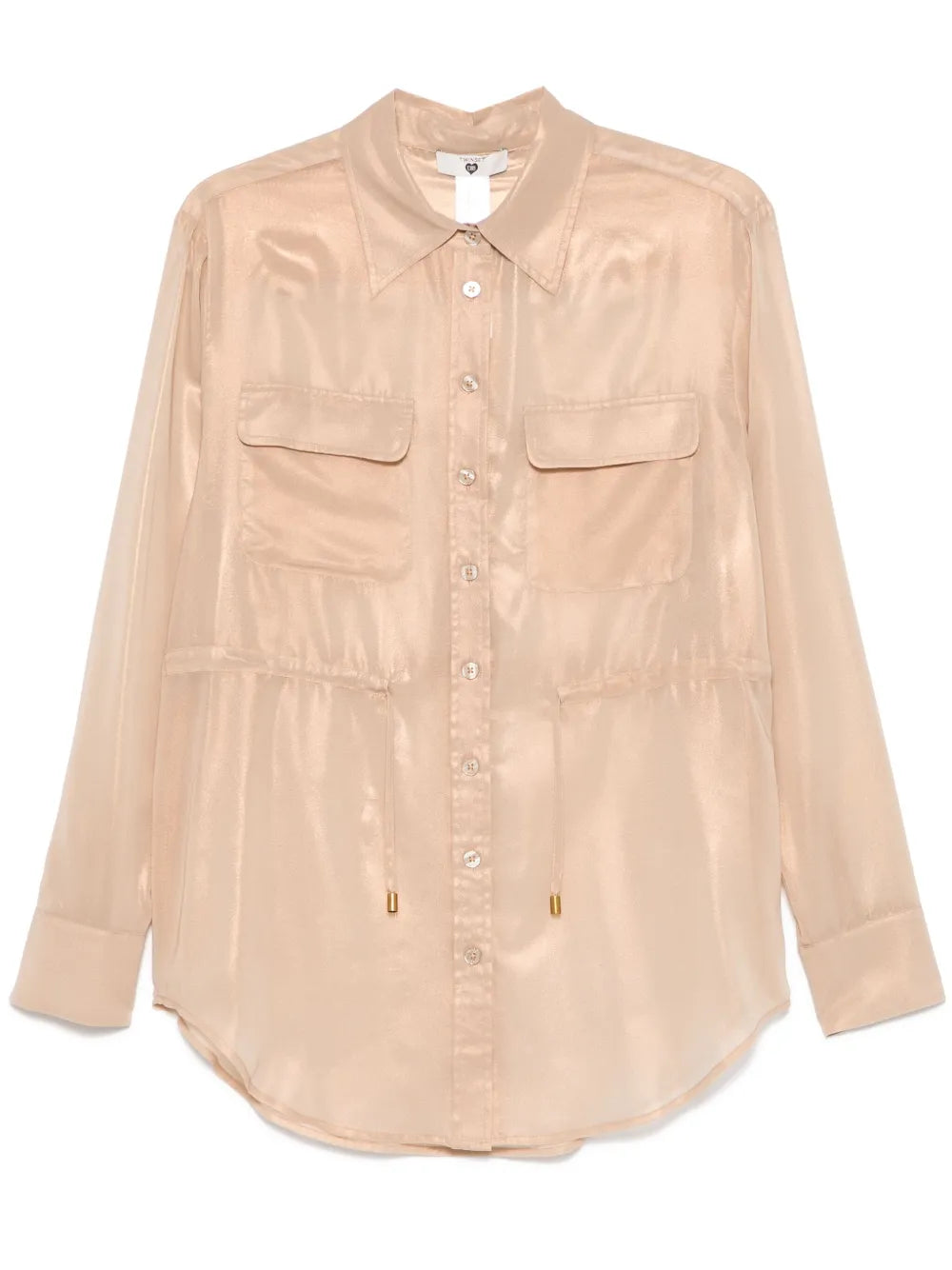 Laminated Georgette Shirt